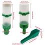 FANGULU Automatic Water Feeder+ Automatic Feeder+ Add Food Scoop Pet Bird Feeder Applicable to Parrots Myna Larks (11 Pieces Combination)