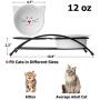 Y YHY Cat Food Bowls, Raised Cat Bowls for Food and Water, Ceramic Cat Bowls Elevated, Cat Dishes for Cat or Small Dogs,12 Ounces, Cute Cat Design, Dishwasher Safe