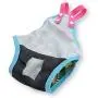 Pack of 2 Female Dog Diapers Sanitary Pantie Washable Reusable with Suspenders Stay On for Small Pet (XS: Waist 12'' - 14'', Pink Butterfly and Green Cupcake)
