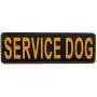uuKen Service Dog Patch PVC Gold Yellow 6x2 inches Hook Back K9 Working Dog in Training PVC Military Tactical for Tactical Vest Harness K9 Collar (Black and Yellow, 6''x2'') uuKen Service Dog Patch PVC Gold Yellow 6x2 inches Hook Back K9 Working Dog in Training PVC Military Tactical for Tactical Vest Harness K9 Collar (Black and Yellow, 6''x2'')