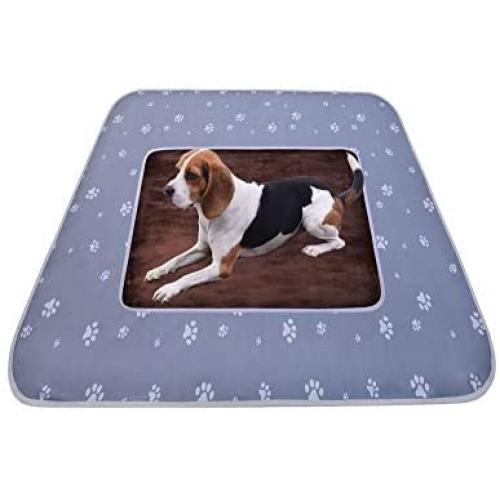 Washable & Absorbent Pet Pee Pad and Non-Slip Premium Pee Pads for Dogs(2 Pack), Waterproof Puppy Training Pads Reusable Dog Splat Floor Mat for Potty Training, Travel Washable & Absorbent Pet Pee Pad and Non-Slip Premium Pee Pads for Dogs(2 Pack), Waterproof Puppy Training Pads Reusable Dog Splat Floor Mat for Potty Training, Travel