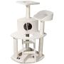 Majestic Pet Products 48 inch Beige Casita Cat Furniture Condo House Scratcher Multi Level Pet Activity Tree