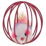 QERNTPEY Pet Toy Cat Toy Plush Mouse Rat in Cage Ball Metal Interactive Toy for Cat Kitten Pet Toy Interact with Pets