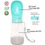 Dog Water Bottle, Pet Water Dispenser Leak Proof Portable Dog Travel Water Bottle with Food Container for Puppy,Walking, Hiking, Food Grade Plastic Pet Water Bottle, Cats Feeding & Watering Supplies