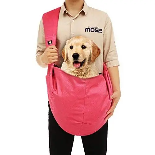 KINMBRA pet Sling Carrier for Dog cat up to 18 pounds Waterproof Tote Papoose Adjustable Padded Shoulder Strap with 3 Pockets for Outdoor Indoor Activity Weekend Travel KINMBRA pet Sling Carrier for Dog cat up to 18 pounds Waterproof Tote Papoose Adjustable Padded Shoulder Strap with 3 Pockets for Outdoor Indoor Activity Weekend Travel