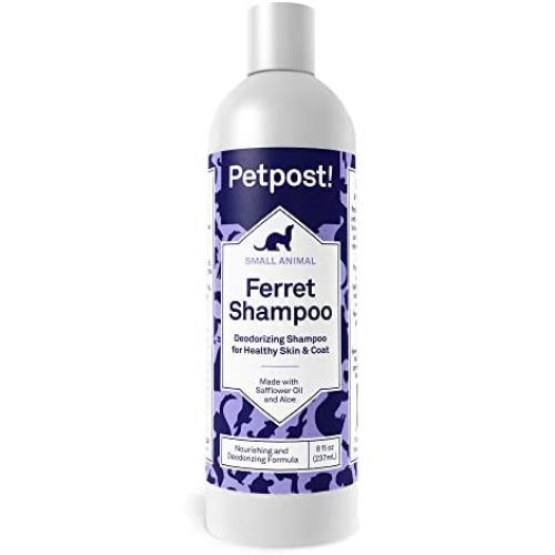 Petpost | Ferret Shampoo - Naturally Effective Deodorant Shampoo for Ferrets and Small Animals - Healthy Skin & Coat Formula