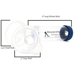 Cat or Dog aerosol Inhaler Spacer Chamber To Help With Breathing For Feline And Canine With Asthma 2 Sizes Of Mask, Will Fit All Cats And Small To Medium Dogs Used With Metered Dose Inhalers For COPD