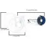 Cat or Dog aerosol Inhaler Spacer Chamber To Help With Breathing For Feline And Canine With Asthma 2 Sizes Of Mask, Will Fit All Cats And Small To Medium Dogs Used With Metered Dose Inhalers For COPD