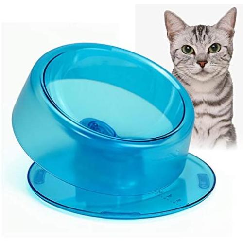 Cat Bowls,Small Dog Bowls, Raised Dog Cat Food Water Bowl with Elevated Stand, Tilted Pet Feeder Dish Can Be Adjusted at Will Between 0-22°for Cat/Kitten and Small Dog/Puppy.