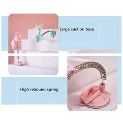 JKQ Suction Cup Swing Spring Feather Tumbler Leak Food Ball Pet Toy Mouse Funny Cat Toy Cat Toy Flash Ball