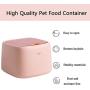 SPRICHIC Pet Food Storage Container - Store up to 22lbs Dry Food, Flip Top Plastic Food Storage Bin for Dog, Cat, Bird, with 2 Pet Food Bowls & Measuring Cup, BPA Free