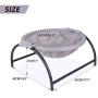 NOYAL Cat Hammock Bed, Elevated Pet Bed Breathable Hanging Nest with Detachable Cover and Heavy Duty Iron Frames Cat Cooling Cot for Kitty & Puppy