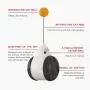 guoyan Tumbler Swing for Cats Kitten Interactive Balance Car Chasing with Catnip Funny Pet Products Feather Toy