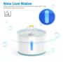 isYoung LED Pet Fountain, LED 81oz/2.4L Automatic Cat Fountain Dog Water Dispenser for Cats, Dogs