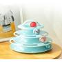 Pet Toy Cat Toy Cat Turntable Ball Fun Puzzle Funny Cat Stick Cat Toy - Blue - Flash Ball