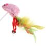 SARAHHH Colorful Cat Pet Toy Fake Mouse With Suction Cups Funny Playing Ring Lively - Dragonfly Fish Shipping Jingle Door Bells Quiet Grasshopper Clearance Banana Hide Feathers Cats Gal