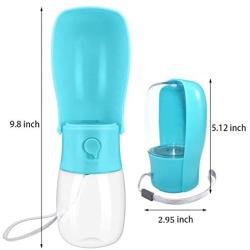 NIEBAIY Dog Water Bottle, Foldable Travel Pet Water Bottle for Dogs, Cats, Lightweight Cat Dog Water Bottles for Walking (Fold 280)