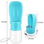 NIEBAIY Dog Water Bottle, Foldable Travel Pet Water Bottle for Dogs, Cats, Lightweight Cat Dog Water Bottles for Walking (Fold 280)