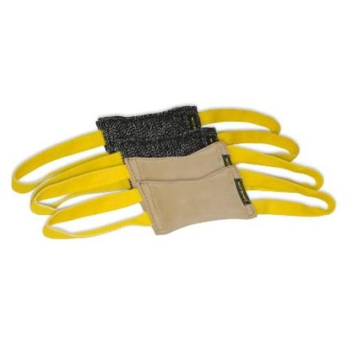 Dean & Tyler Bundle of 4 Tugs for Pets, 2-French Linen and 2-Leather, 8-Inch by 4-Inch
