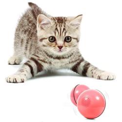 YOFUN Smart Interactive Cat Toy - Newest Version 360 Degree Self Rotating Ball, USB Rechargeable Pet Toy, Build-in Spinning Led Light, Stimulate Hunting Instinct for Your Kitty