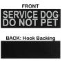Doggie Stylz Set of 2 Reflective Service Dog DO NOT PET Removable Patches with Hook Backing for Working Dog Harnesses & Vests. Durable and Interchangeable - Comes in 3 Sizes Small, Medium and Large
