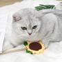 ocijf179 Cat Toy Pet Cat Kitten Wood Handle Stick Sunflower Catnip Teaser Interactive Chew Toy - Sunflower