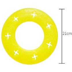 Easy to Catch, Throw and Safe Use. Dog Flying Disc Rubber Fitness Flyer Sports Toys Outdoor Pet Training Supplies on Lawn Beach Yard Games (21CM)