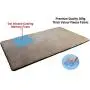 Dogbed4less Premium Gel-Infused Memory Foam Pet Mat with Velour Fleece Topper for Medium to Extra Large Dogs - Anti-Slip Waterproof Bottom