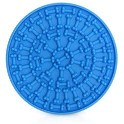Siensync Dog Lick Mat, Slow Feeder Dog Mat, Dog Peanut Butter Lick Pad for Pet Bathing Shower, Grooming and Dog Training Puzzle Lick Mat Super Suctions to Wall