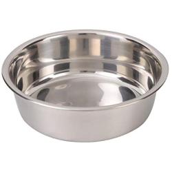 LEKILV Heavyweight Non-Skid Rubber Bottom Stainless Steel Dog Bowl