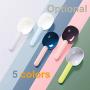 Hkapps Long Handle Pet Food Scoop with Clip for Dog Bowls Muti-Function Bowls for Cats/Puppies and Small Dogs. Measuring Scoop-Pet Food Scoop -1 Cup Measuring Scoop for 100g