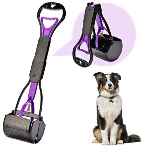 Yeuca Pooper Scooper for Large & Medium, Small Dogs, Foldable Long Handle, Sturdy and Durable Great for Gravel, Grass, Concrete & Yard Spade, Easy to use Clean & Portable High Strength Material