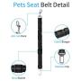 catadog Dog Seat Belt, Upgraded 2 Packs Retractable Dog Car Seat Belts Adjustable Heavy Duty & Elastic & Durable Dog Cat Car Harness with Elastic Bungee Buffer for Travel Shock Attenuation catadog Dog Seat Belt, Upgraded 2 Packs Retractable Dog Car Seat Belts Adjustable Heavy Duty & Elastic & Durable Dog Cat Car Harness with Elastic Bungee Buffer for Travel Shock Attenuation