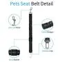 catadog Dog Seat Belt, Upgraded 2 Packs Retractable Dog Car Seat Belts Adjustable Heavy Duty & Elastic & Durable Dog Cat Car Harness with Elastic Bungee Buffer for Travel Shock Attenuation