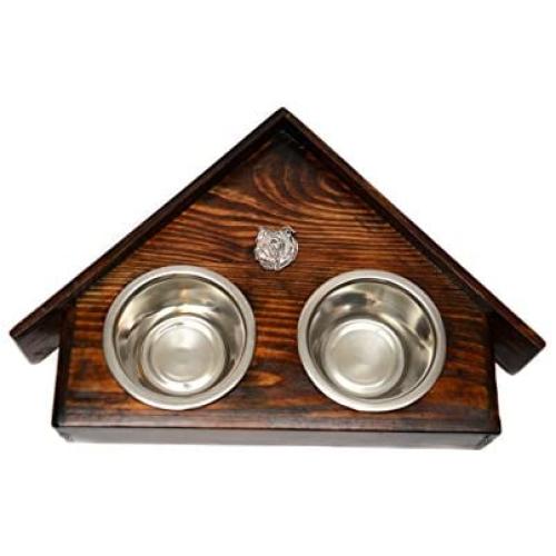 Basset Hound, a Dogs Bowl with a Relief from ArtDog
