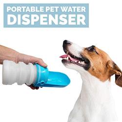 Pet Water Bottle for Dogs 10oz Collapsible Portable and Convenient Travel Outdoor Water Dispenser