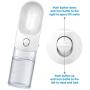 Pet Water Bottle, Leak-Proof Dog Water Dispenser with Drinking Feeder for Pets - Outdoor Walking, Hiking, Traveling - Portable and Convenient, Food-Grade, BPA-Free -Multi-Color Options CLEAR 14oz