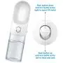 Pet Water Bottle, Leak-Proof Dog Water Dispenser with Drinking Feeder for Pets - Outdoor Walking, Hiking, Traveling - Portable and Convenient, Food-Grade, BPA-Free -Multi-Color Options CLEAR 14oz