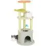 Furrytail Flower Cat Tree Condo with Scratching Post, Plush Perches and Teasing Toy, 44-Inch Cat Tower Kitten Play Platform House Furniture Furrytail Flower Cat Tree Condo with Scratching Post, Plush Perches and Teasing Toy, 44-Inch Cat Tower Kitten Play Platform House Furniture