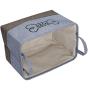 Morezi Durable Canvas Dog Toy bin Storage with Handle, Puppy Toy Basket, Doggie Toy bin - Idea for Carry Small Dog Puppy Toys, Blankets, Diaper, leashes and Dog Stuff