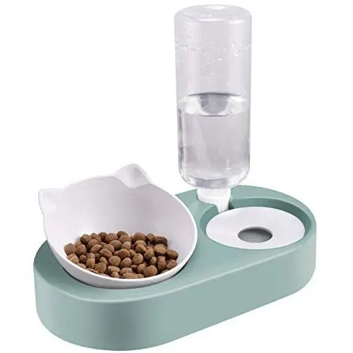 Cat Dog Automatic Water and Food Bowls Cat Gravity Water Bowl - 15° Tilted Elevated Pet Bowl Raised Pet Feeder Bowl for Cats and Small Dogs Cat Dog Automatic Water and Food Bowls Cat Gravity Water Bowl - 15° Tilted Elevated Pet Bowl Raised Pet Feeder Bowl for Cats and Small Dogs