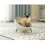 PawsMark Plastic Bowl Shaped Chair Sofa Sleeping Bed House Lounge for Cats