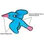 SmartPetLove Tender-Tuffs Crinkle - Prehistoric Plush Dog Toy - Flying Pterosaur