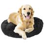 Downtown Pet Supply Premium Donut Dog Bed, Cozy Poof Style Giant Pet Bed Great for Cats & Dogs - Orthopedic, Washable, Durable Dog Bed (Black, XX-Large)