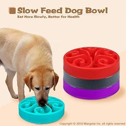 wangstar Slow Pet Bowl Slow Feeder for Dog Cats, Bloat Stop Puzzle Bowl Fun Maze Feeder Slow Feeding Anti-Skid Design