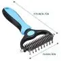 Umoonfine Dog Brush for Shedding, 2 Sided Pet Grooming Tool Undercoat Rake for Dogs & Cats, Large Extra Wide Pet Grooming Brush for Removing Shedding and Tangling, Without Pulling Umoonfine Dog Brush for Shedding, 2 Sided Pet Grooming Tool Undercoat Rake for Dogs & Cats, Large Extra Wide Pet Grooming Brush for Removing Shedding and Tangling, Without Pulling