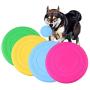 Dafang 3 Pac Dog Frisbee 7 Inch, Dog Frisbee Training Toys Flying Discs Flyer Soft Pet Toy Frisbee Flying Disc Tooth Resistant Outdoor Dog Training