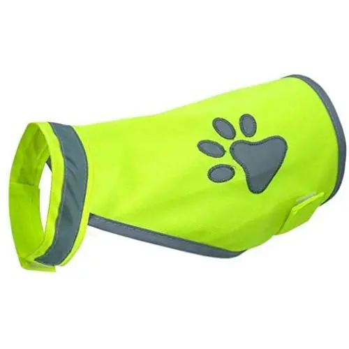 HONUTIGE Pet Safety Vest, High Visibility for Outdoor Activity Day and Night, Dog Exercise Reflective Costumes, Dog Chest Harness Adjustable, Green