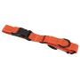 KOOWIN Slip Martingale Dog Collar & Dog Harness, Dog Leash with Reflective Strip, Orange/Grey