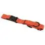 KOOWIN Slip Martingale Dog Collar & Dog Harness, Dog Leash with Reflective Strip, Orange/Grey